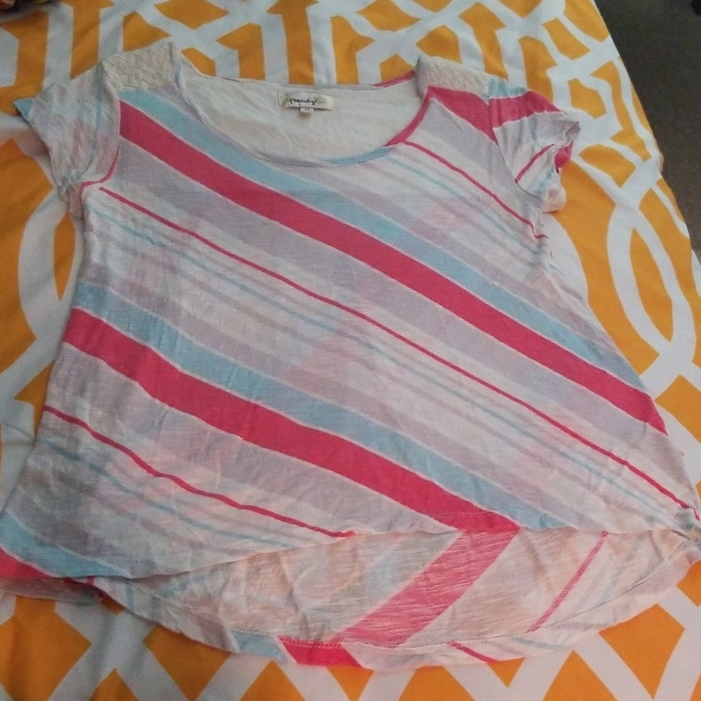 2/$10 Porridge High/Lo with Tee Crochet Detail